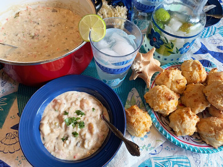 My Leader Yummy – Seafood Bisque, Garlic Cheese Biscuits